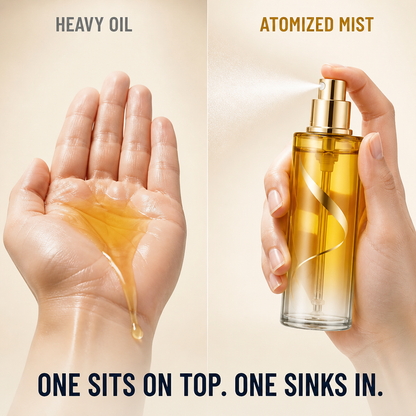 SilkaMist™ — Effortless Shine and Frizz-Free Softness Without the Greasy Roots