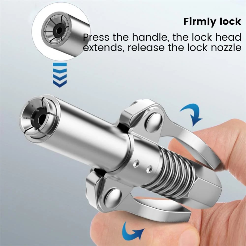 GripMaster™ — Conquer Grease Jobs Fast with Zero Leaks and One-Handed Control