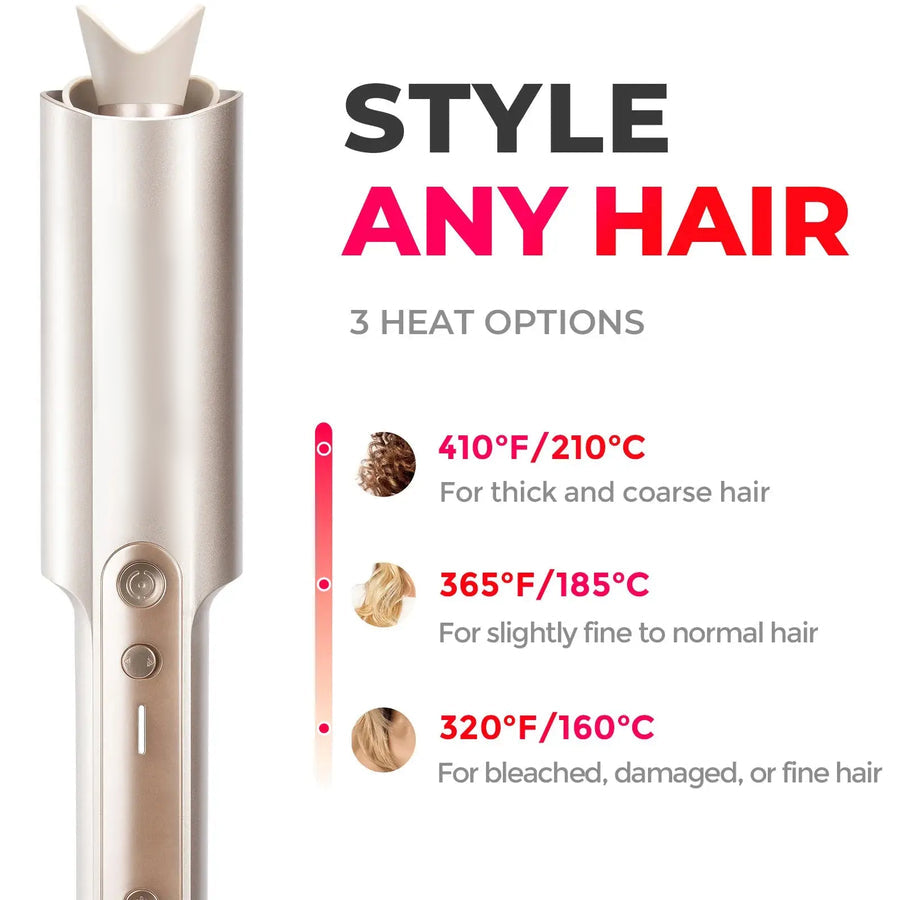VelvetCurl™ Styler — Effortless Glamour with Long-Lasting, Head-Turning Curls