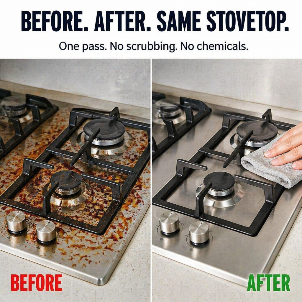 VaporaMax™ — Dissolve Stuck-On Grease Instantly Without Scrubbing or Chemicals
