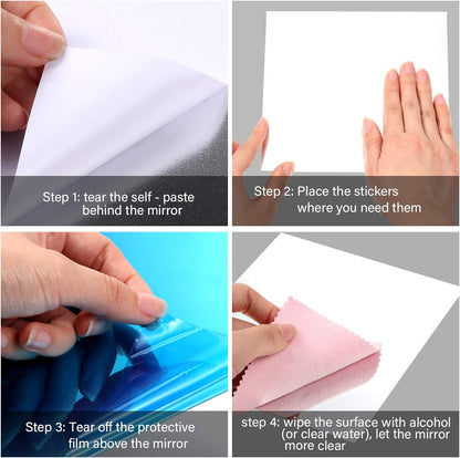 LumiFlex™ Mirror Sheets — Light Up Your Space with Unbreakable Shine and Effortless Style