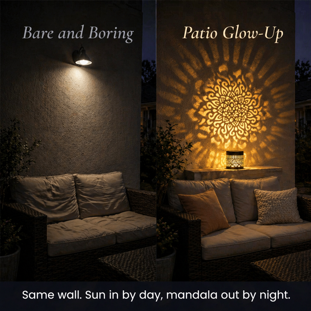 LumaMandala™ — Project Mesmerizing Mandala Designs Over Your Patio Each Night