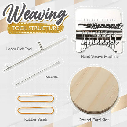 WeaveCraft™ Mini Loom — Transform Your Worn-Out Clothes into Stunning Creations Instantly