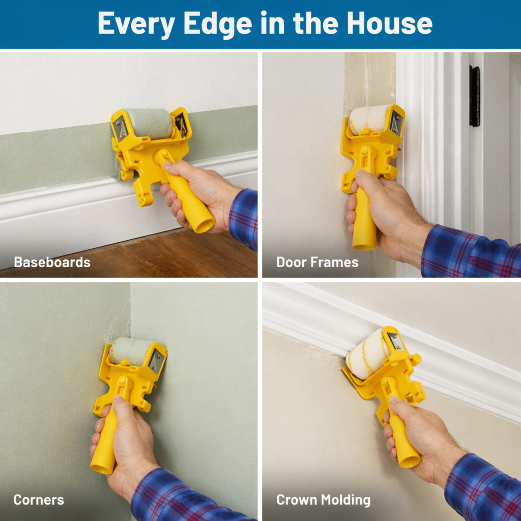 FluxEdge™ Paint Edger — Get Razor-Clear Lines Without Tape, Drips, or Touch-Ups