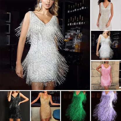 SeraphinaSilk™ Tassel Dress — Own Every Moment with Unstoppable Confidence and Effortless Elegance