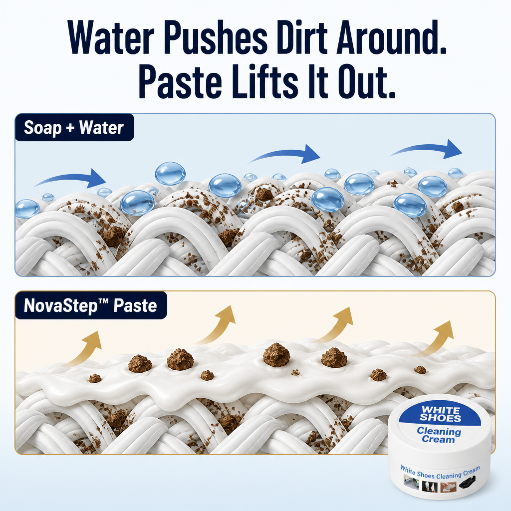 RevitaShine™ Cleaning Cream — Instantly Erase Dirt and Yellowing for Sneakers That Look Brand New
