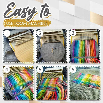 WeaveCraft™ Mini Loom — Transform Your Worn-Out Clothes into Stunning Creations Instantly