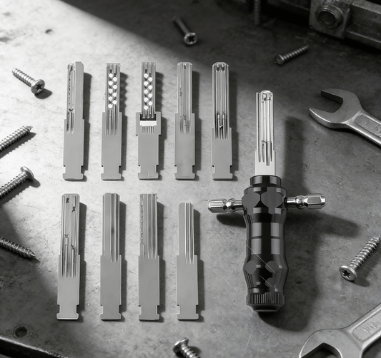 SteelEdge™ 9-Blade Tubular Pick Set — Command Every Lock with Lightning-Fast Precision and Unstoppable Control