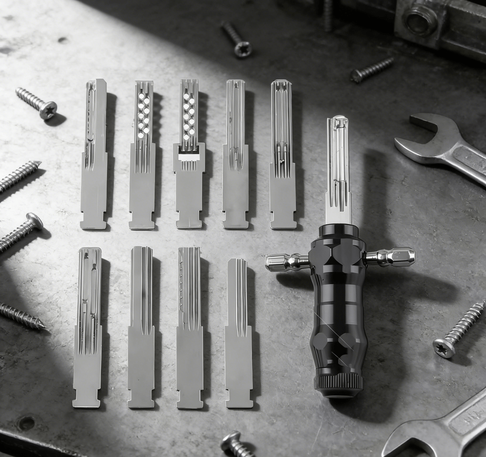 SteelEdge™ 9-Blade Tubular Pick Set — Command Every Lock with Lightning-Fast Precision and Unstoppable Control
