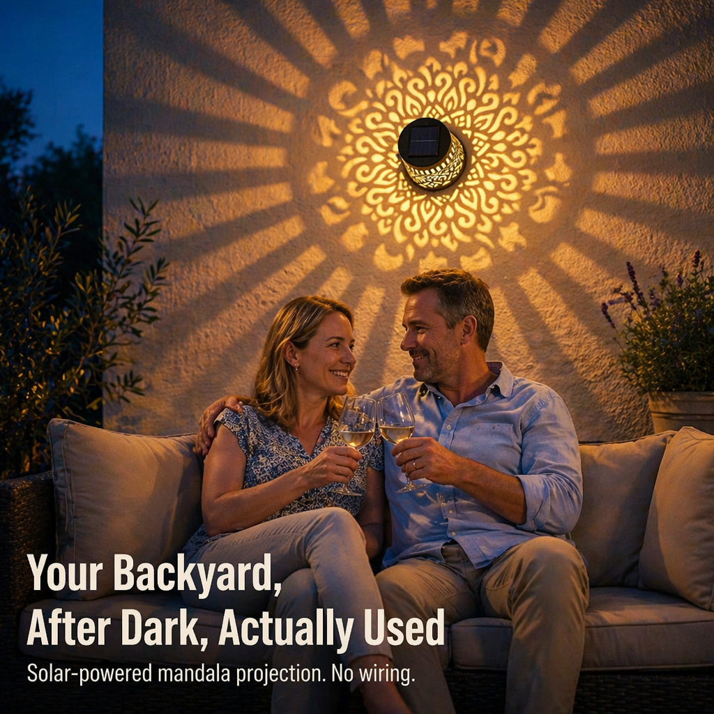 LunaAura™ — Turn Your Nights into Captivating Solar-Powered Mandala Enchantment