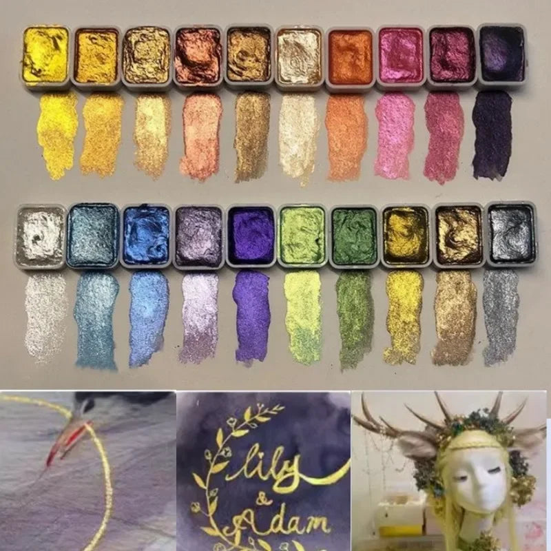 SolaraShine™ Metallic Pigments — Ignite Your Art with Irresistible, Mirror-Like Radiance