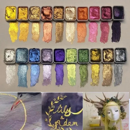 SolaraShine™ Metallic Pigments — Ignite Your Art with Irresistible, Mirror-Like Radiance