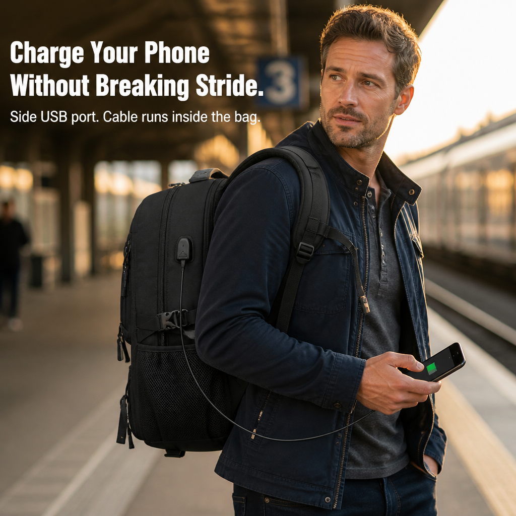VeriTrek™ Expandable Backpack — Travel Light, Expand Space, Conquer Every Trip with Confidence