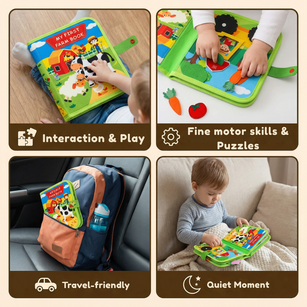 SproutPlay™ Interactive Farm Book — Spark Endless Joy and Confidence with Every Touch