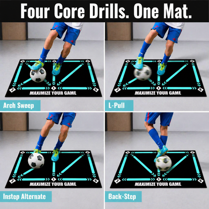 StrideMaster™ — Practice Genuine Match Footwork Directly on Your Living Room Floor