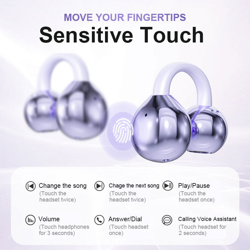 AirPulse™ Ear Clip Headphones — Feel Weightless and Unstoppable with Crystal-Clear Sound That Moves With You
