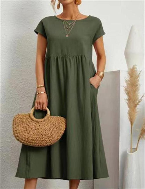 BreezeAura™ Dress — Your All-Day Shield Against Heat, Sweat, and Style Struggles
