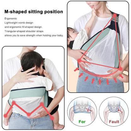 BreeziNest™ — Breeze Through Babywearing with Pain-Free, Hands-Free Comfort