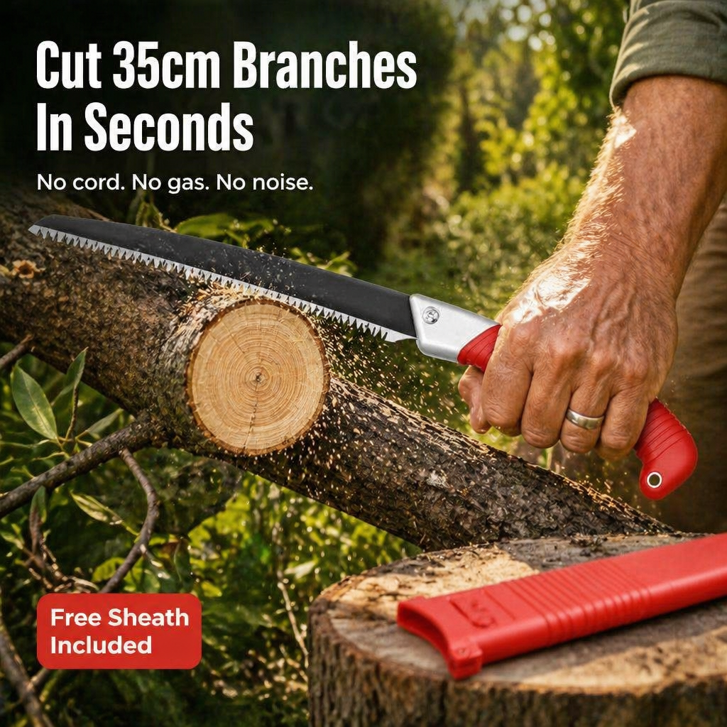 BranchBoss™ — Cut 35cm Branches Cordlessly and Quietly in Seconds
