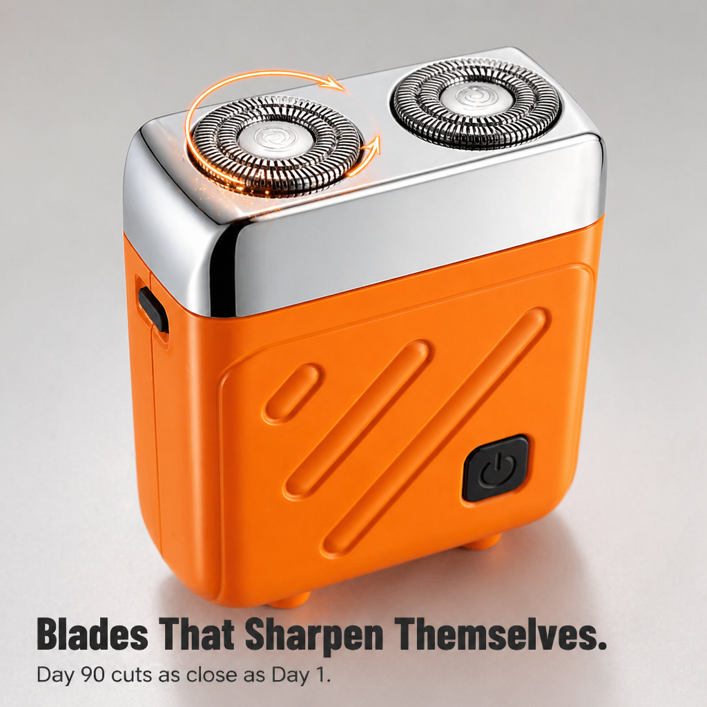 AeroGlide™ Mini Shaver — Defeat 5 O'Clock Shadow in 90 Seconds Anywhere