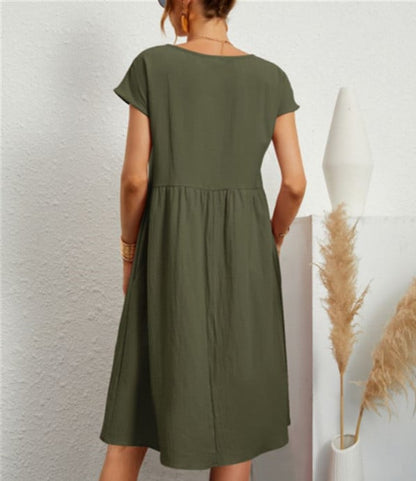 BreezeAura™ Dress — Your All-Day Shield Against Heat, Sweat, and Style Struggles