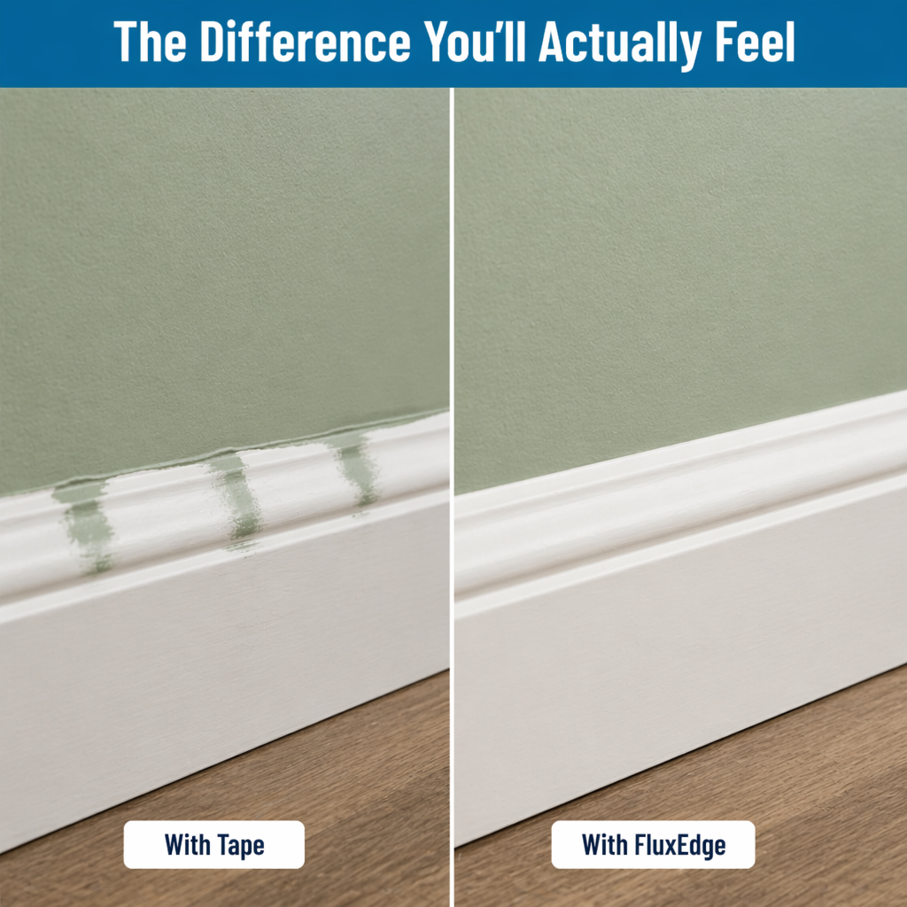 FluxEdge™ Paint Edger — Get Razor-Clear Lines Without Tape, Drips, or Touch-Ups