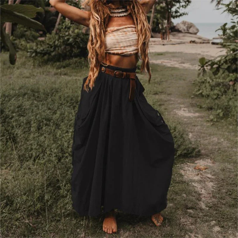 VelaSway™ Maxi Skirt — Effortless Comfort and Chic Style That Moves With You All Day