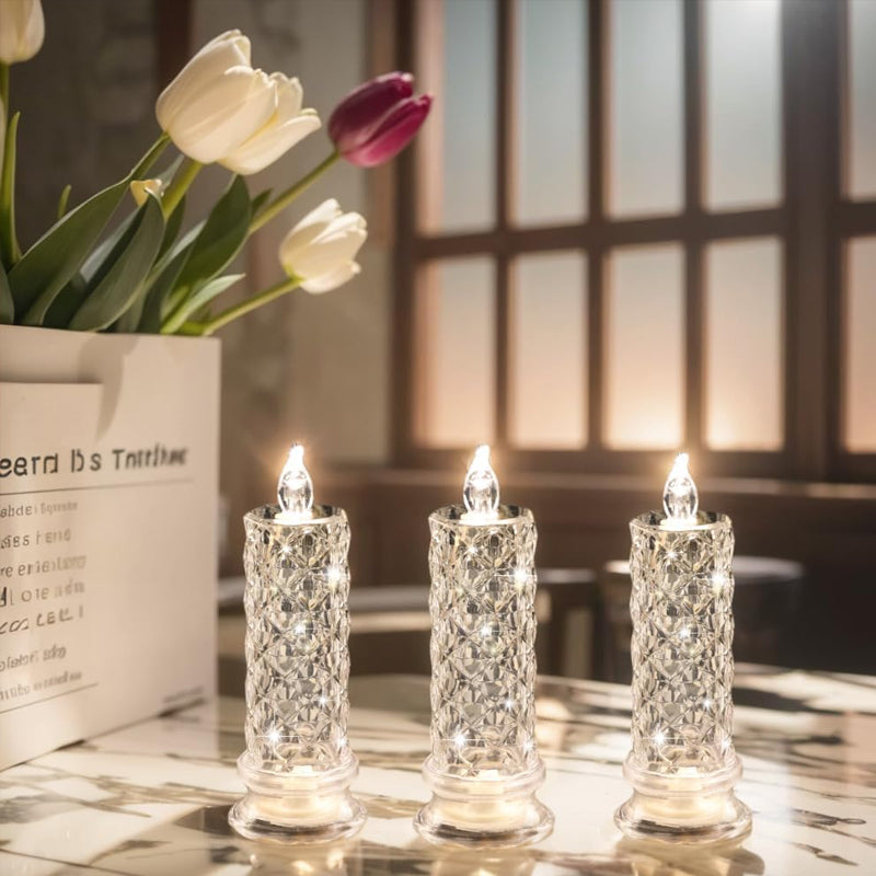 LumaLuxe™ Prism Candle — Ignite Timeless Romance with Effortless, Flame-Free Glow
