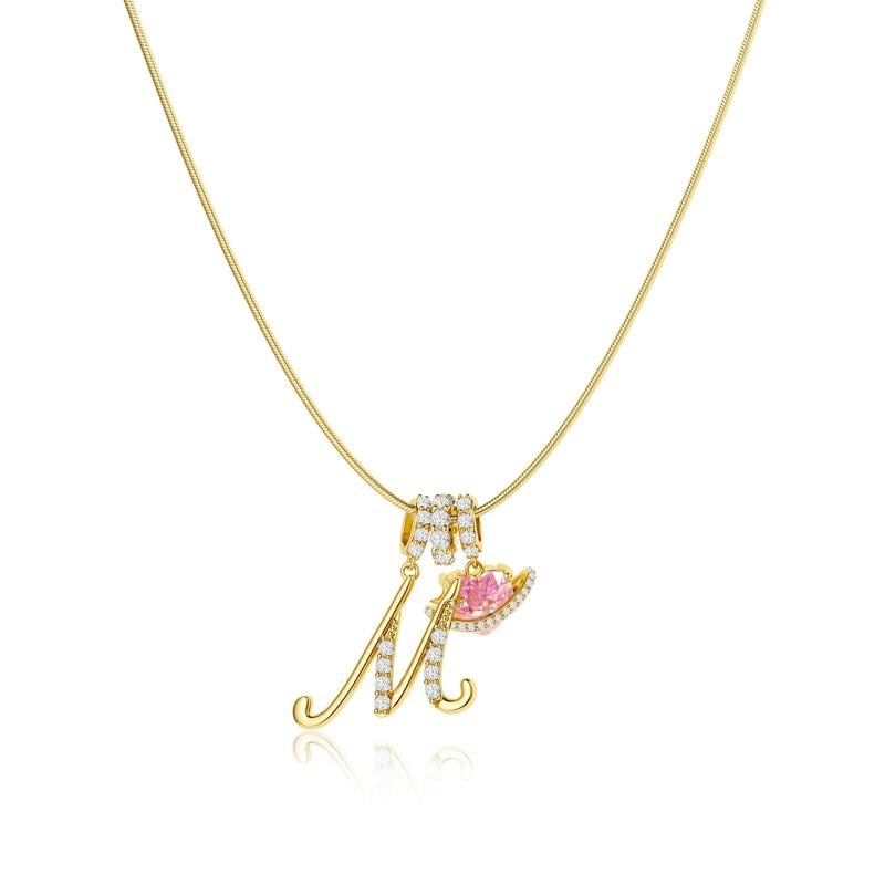 AuraNest™ 3-Layer Initial Necklace — Wear Your Story in Radiant Gold and Effortless Elegance