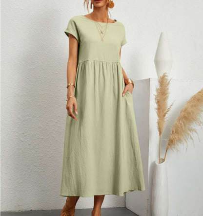 BreezeAura™ Dress — Your All-Day Shield Against Heat, Sweat, and Style Struggles