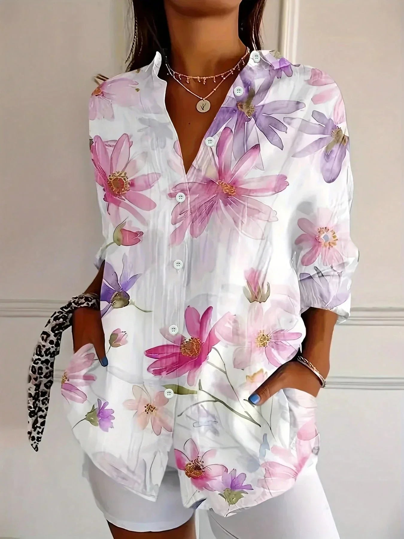 LumiraFlow™ Blouse — Unleash Bold Confidence with Every Wear and Never-Fade Comfort