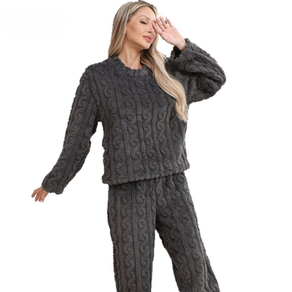 LumaTherm™ Pajama Set — Wrap Yourself in Silky Soft Warmth That Ends Sleepless, Chilly Nights