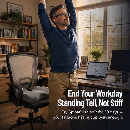 RelievEase™ — Experience Unmatched Tailbone Relief That Keeps You Comfortable All Day