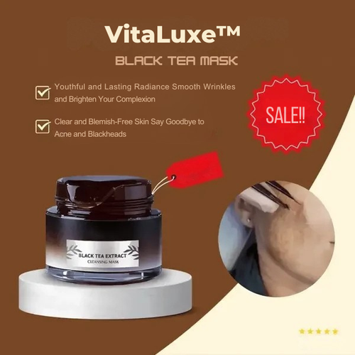 LumaSilk™ Black Tea Mask — Unlock Radiant, Flawless Skin That Turns Heads Instantly