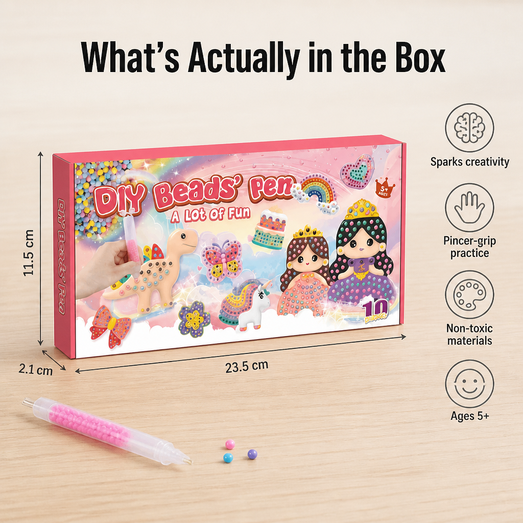 SparkBead™ — Press Beads Into Magnets, Keychains & Wall Art Kids Really Complete