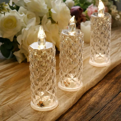LumaLuxe™ Prism Candle — Ignite Timeless Romance with Effortless, Flame-Free Glow