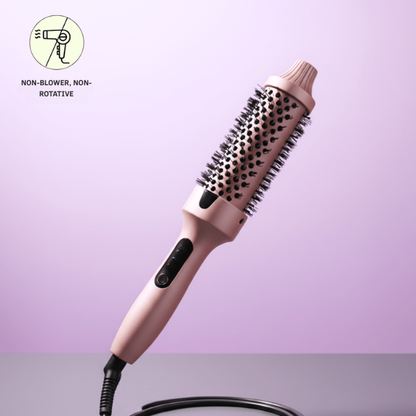 GlideAura™ Ionic Ceramic Heated Brush — Transform Frizz into Silky, Head-Turning Shine Instantly