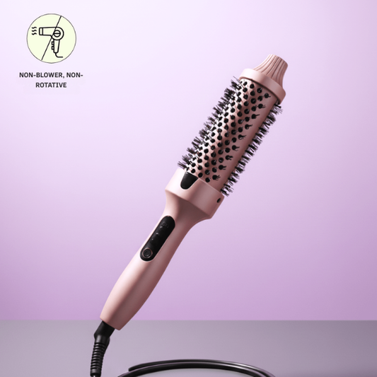 GlideAura™ Ionic Ceramic Heated Brush — Transform Frizz into Silky, Head-Turning Shine Instantly