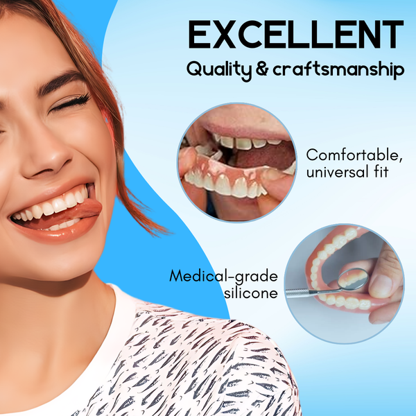 GlideFit™ Silicone Reline — Finally Enjoy Pain-Free Denture Comfort That Moves With You