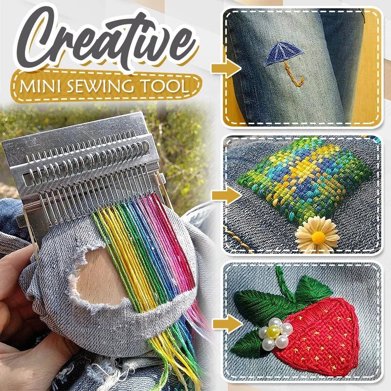 WeaveCraft™ Mini Loom — Transform Your Worn-Out Clothes into Stunning Creations Instantly