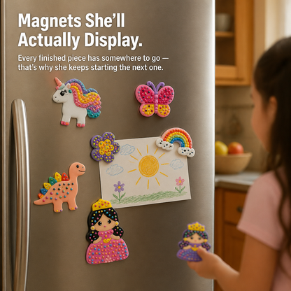 SparkBead™ — Press Beads Into Magnets, Keychains & Wall Art Kids Really Complete