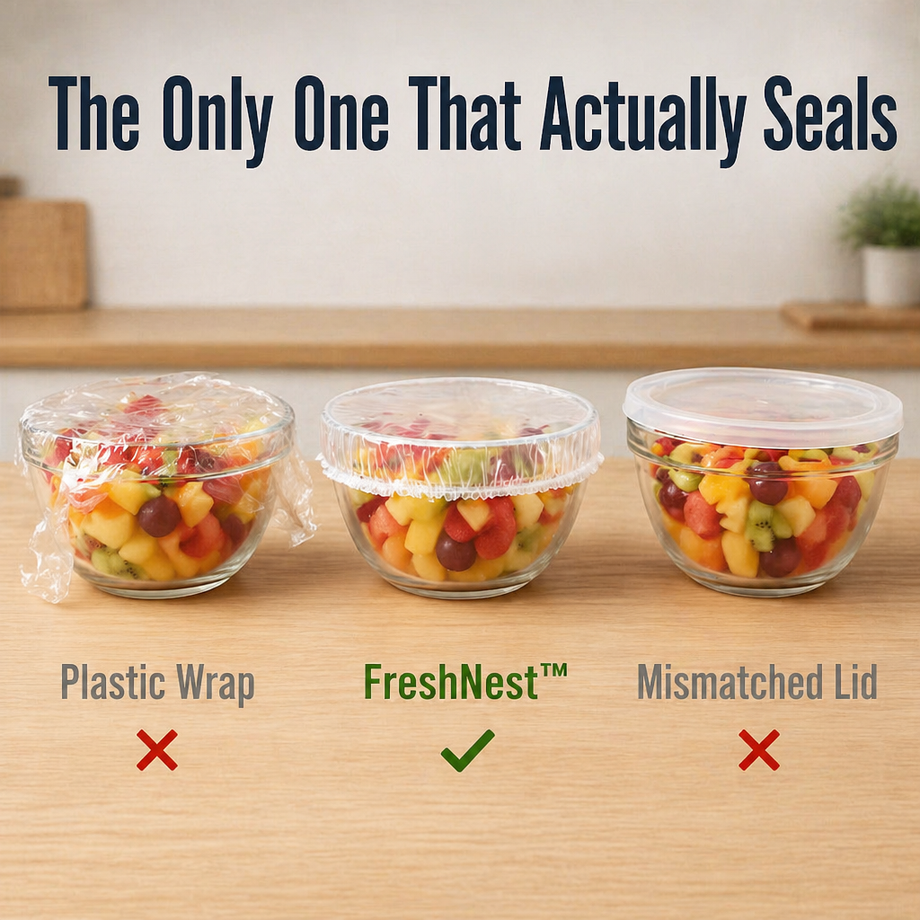 FlexSeal™ — Snap-On Freshness That Saves Your Leftovers and Sanity