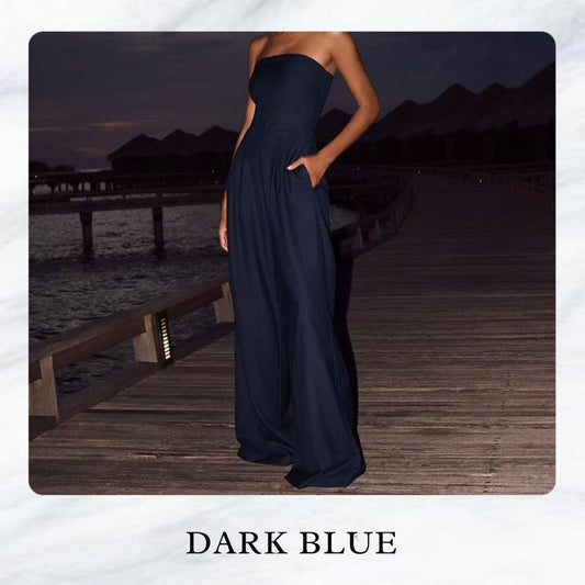 Vespera Luxe™ Strapless Jumpsuit — Own Every Room with Confidence and Flawless Fit