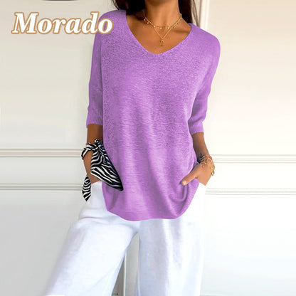 VentoFlex™ V-Neck Shirt — Unlock All-Day Freedom and Effortless Confidence