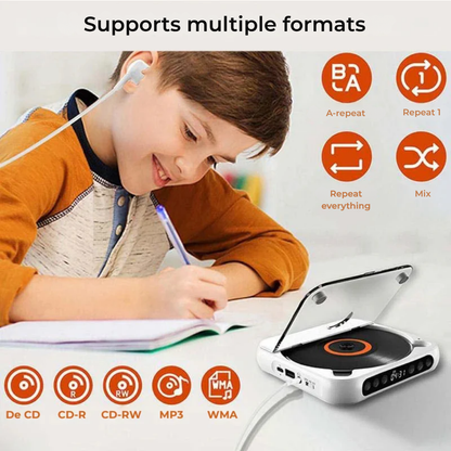 PulseWave™ Portable CD Player — Escape into Pure, Portable Sound Freedom Everywhere You Go