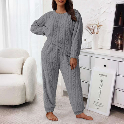 LumaTherm™ Pajama Set — Wrap Yourself in Silky Soft Warmth That Ends Sleepless, Chilly Nights