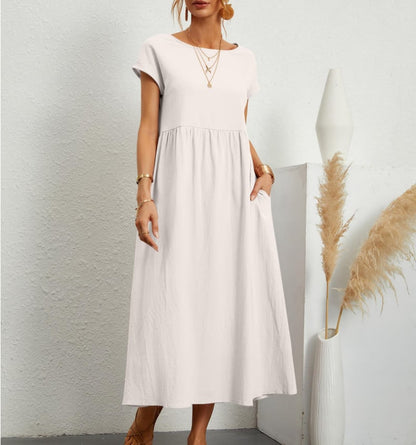 BreezeAura™ Dress — Your All-Day Shield Against Heat, Sweat, and Style Struggles