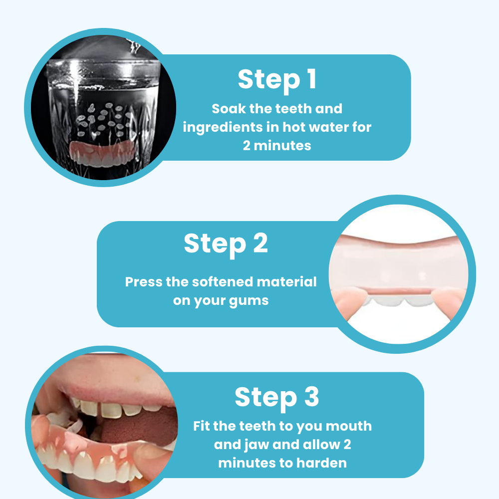 LumaFit™ Denture Cushion Set — Finally Enjoy Pain-Free Smiles That Fit Like They Were Made for You
