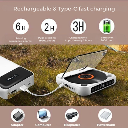 PulseWave™ Portable CD Player — Escape into Pure, Portable Sound Freedom Everywhere You Go