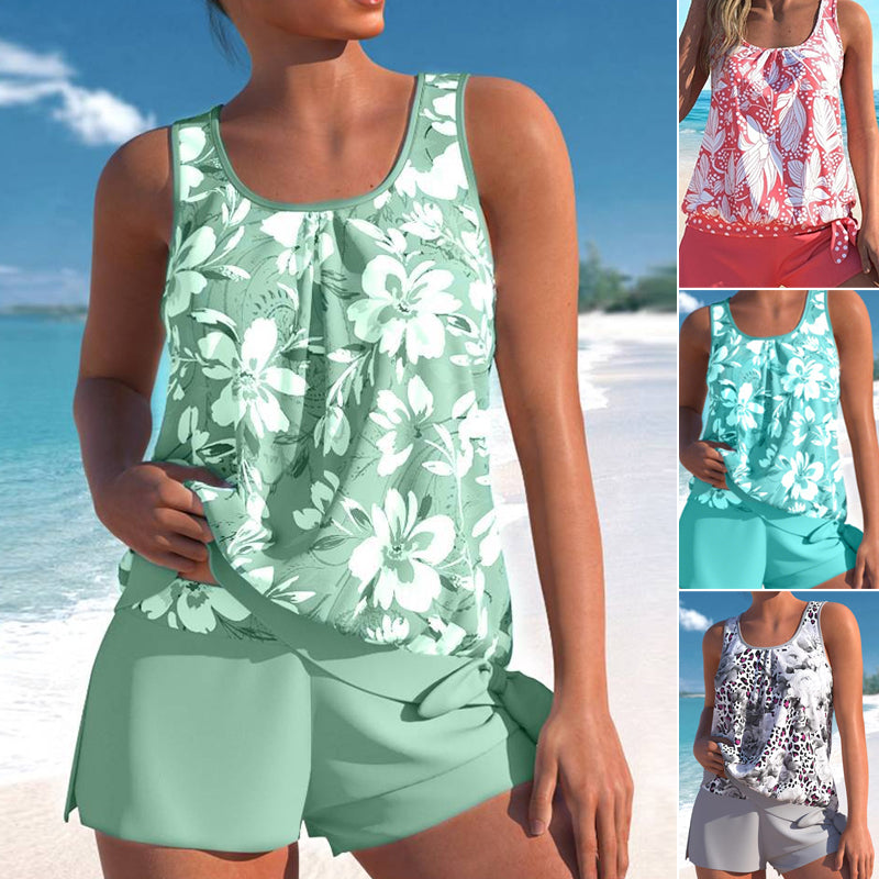 LumaWave™ Tankini Set — Unleash Bold Curves and Effortless Beach Confidence